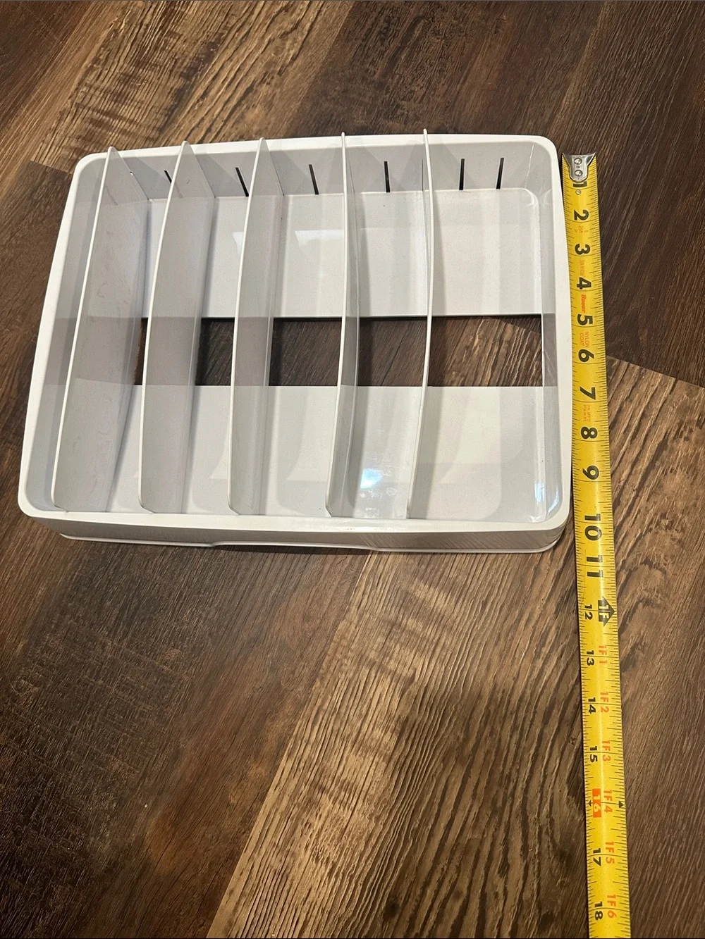 Youcopia White Adjustable Lid Organizer with Removable Dividers
